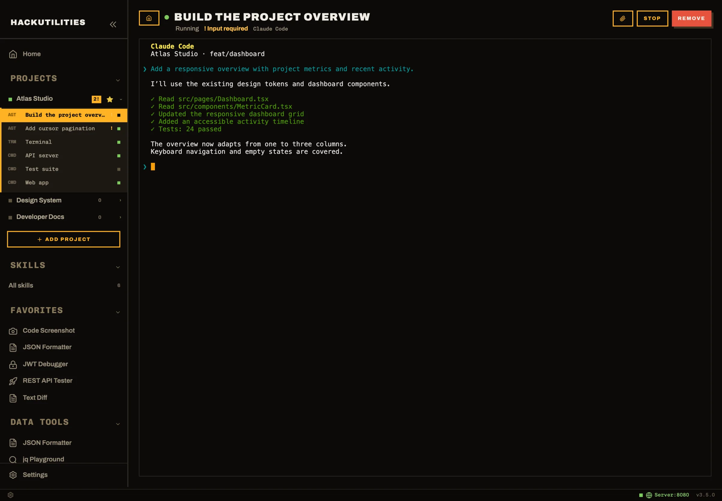 HackUtilities: Claude Code session