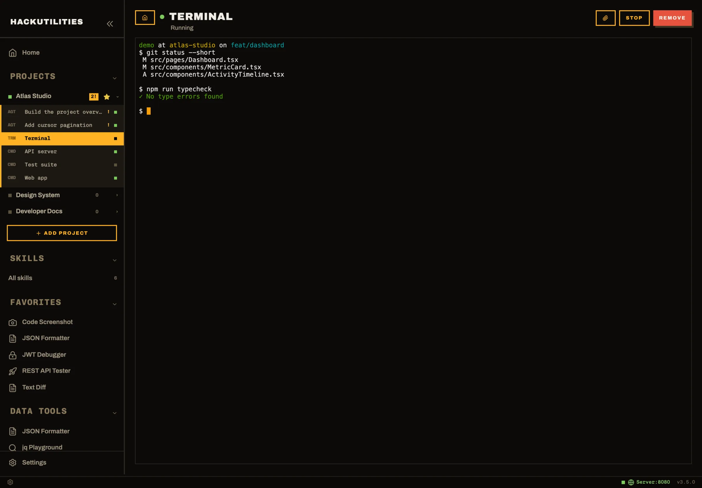 HackUtilities: Project terminal