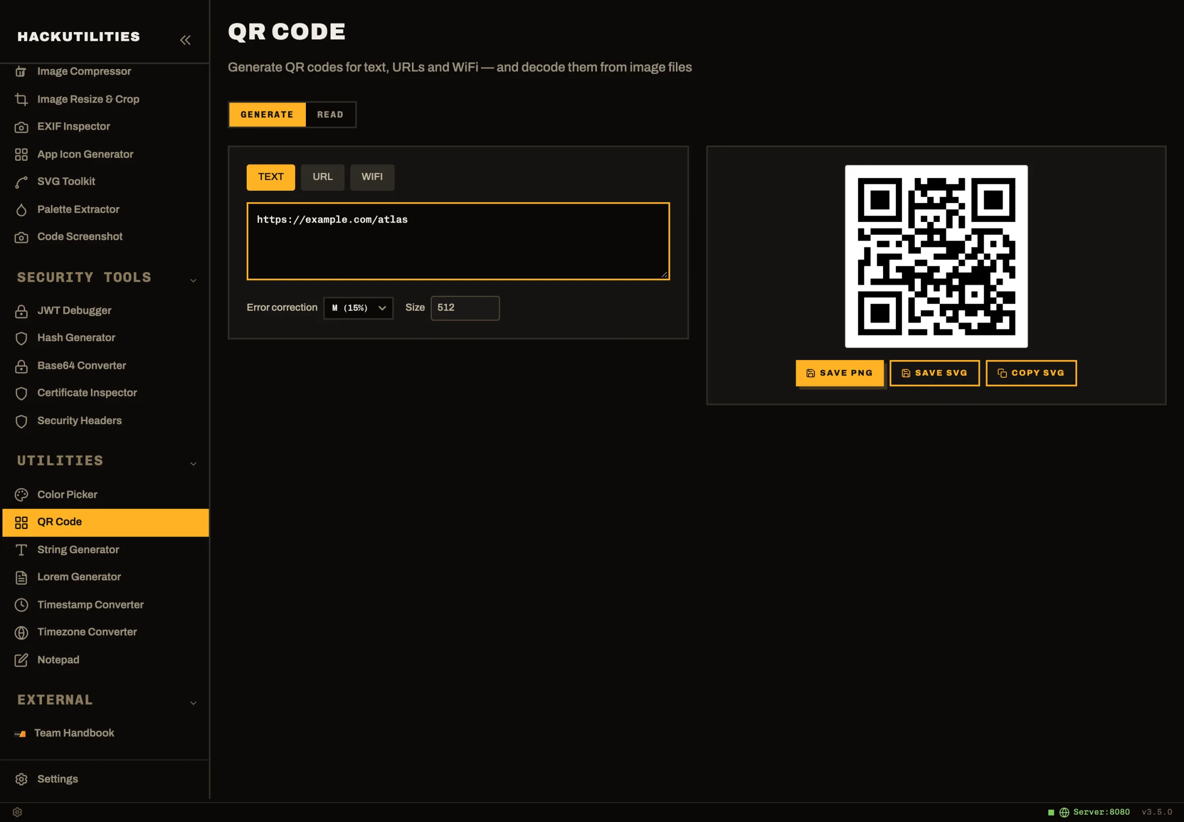 HackUtilities: QR Code