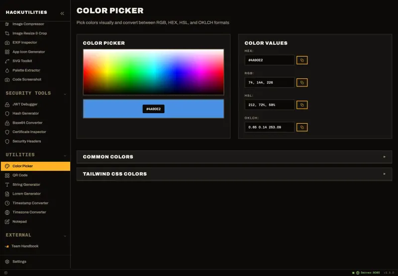 Color Picker in HackUtilities