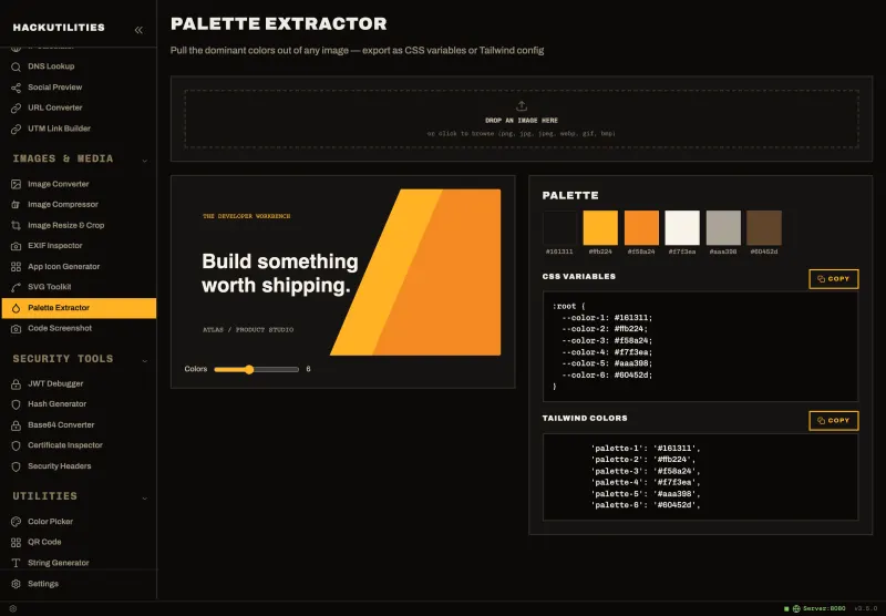 Palette Extractor in HackUtilities