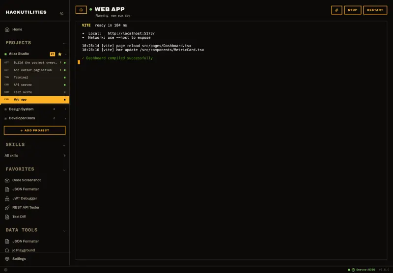 HackUtilities: Project command