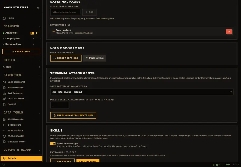 HackUtilities: External Pages