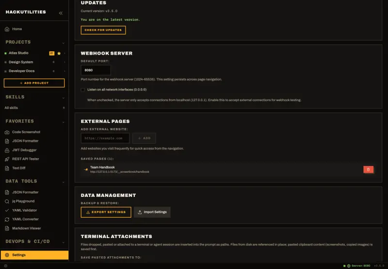 HackUtilities: Updates